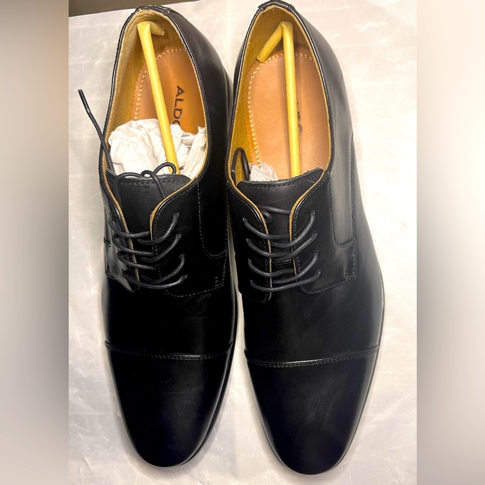 NWB Men ALDO Black Lace-Up Loafers Sz. 11